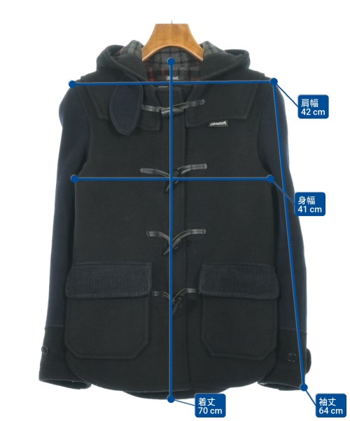 JUNYA WATANABE MAN（ジュンヤワタナベマン）ダッフルコート 黒 サイズ:XS メンズ/2200611305022