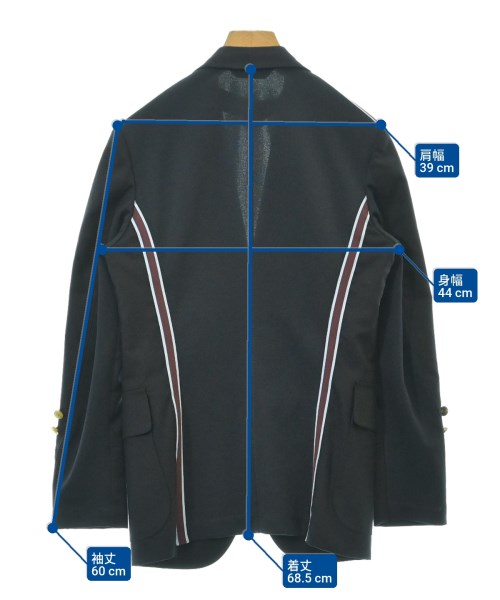 JUNYA WATANABE MAN（ジュンヤワタナベマン）カジュアルジャケット 黒 サイズ:SS メンズ/2200620771030