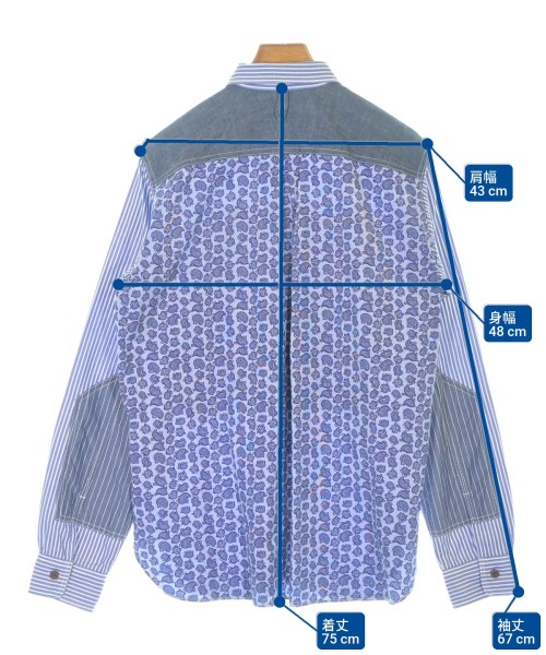 JUNYA WATANABE MAN（ジュンヤワタナベマン）カジュアルシャツ 青 サイズ:L メンズ/2200617001072