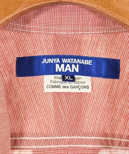 JUNYA WATANABE MAN（ジュンヤワタナベマン）カジュアルシャツ 赤 サイズ:XL メンズ/2200606159173
