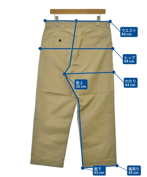 JUNYA WATANABE MAN（ジュンヤワタナベマン）チノパン ベージュ サイズ:S メンズ/2200673326072