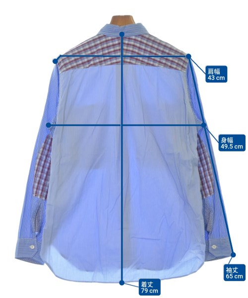 JUNYA WATANABE MAN（ジュンヤワタナベマン）カジュアルシャツ 青 サイズ:M メンズ/2200673702081