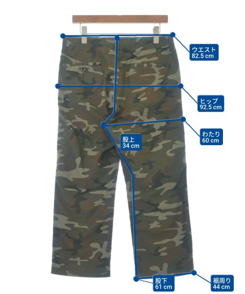 JUNYA WATANABE MAN（ジュンヤワタナベマン）クロップドパンツ カーキ サイズ:XS メンズ/2200669462128