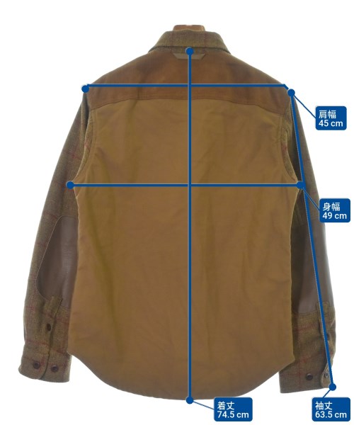 JUNYA WATANABE MAN（ジュンヤワタナベマン）カジュアルシャツ 茶 サイズ:S メンズ/2200671791087