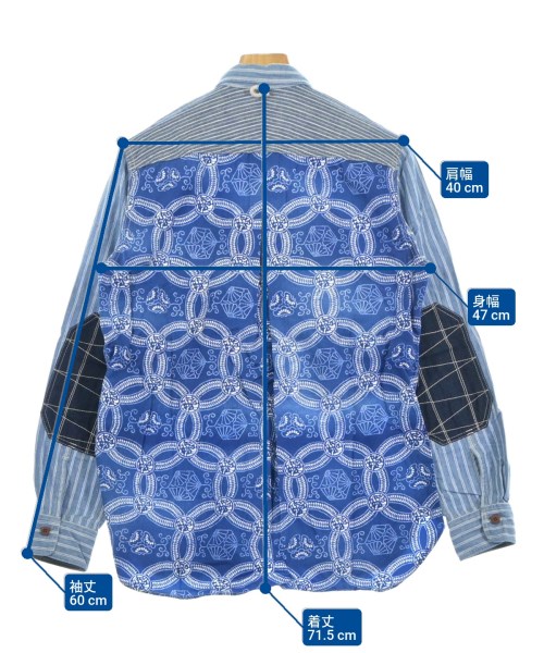 JUNYA WATANABE MAN（ジュンヤワタナベマン）カジュアルシャツ 青 サイズ:XS メンズ/2200680431103