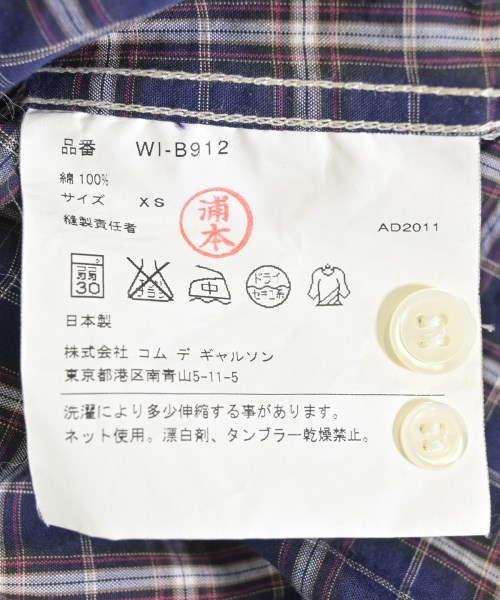 JUNYA WATANABE MAN（ジュンヤワタナベマン）カジュアルシャツ 紺 サイズ:XS メンズ/2200692906040