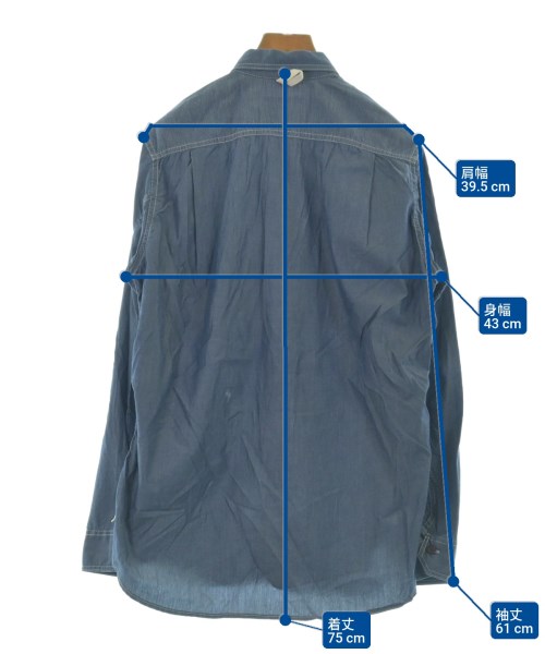 JUNYA WATANABE MAN（ジュンヤワタナベマン）カジュアルシャツ 青 サイズ:S メンズ/2200654520048