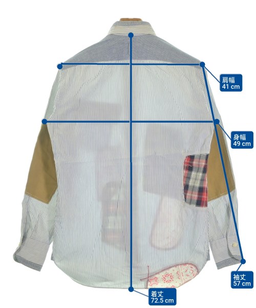 JUNYA WATANABE MAN（ジュンヤワタナベマン）カジュアルシャツ 青 サイズ:XS メンズ/2200657486051