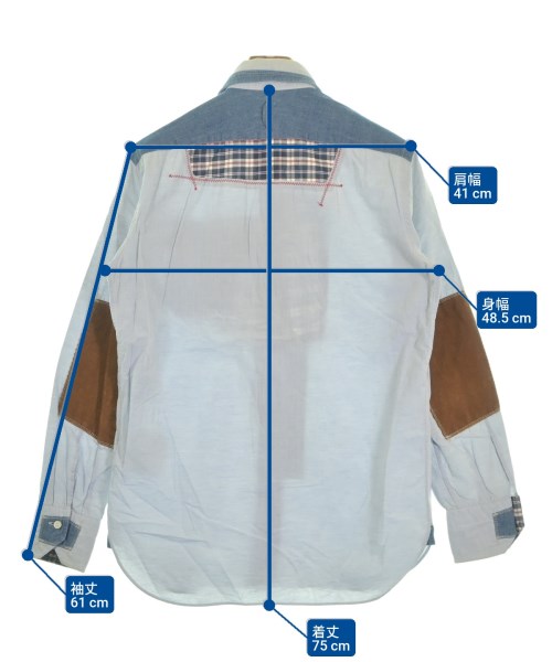 JUNYA WATANABE MAN（ジュンヤワタナベマン）カジュアルシャツ 青 サイズ:S メンズ/2200657486068