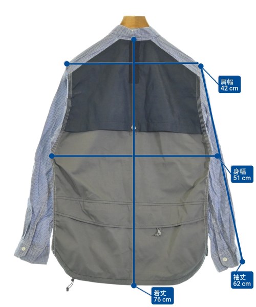 JUNYA WATANABE MAN（ジュンヤワタナベマン）カジュアルシャツ 青 サイズ:M メンズ/2200657947149