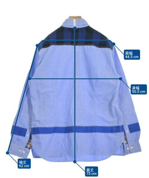 JUNYA WATANABE MAN（ジュンヤワタナベマン）カジュアルシャツ 青 サイズ:M メンズ/2200657947262