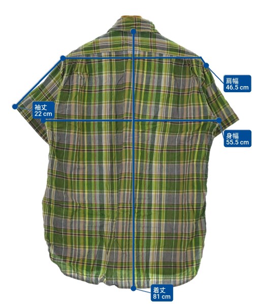 JUNYA WATANABE MAN（ジュンヤワタナベマン）カジュアルシャツ 緑 サイズ:S メンズ/2200653813295