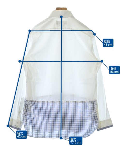 JUNYA WATANABE MAN（ジュンヤワタナベマン）カジュアルシャツ 白 サイズ:L メンズ/2200657271022