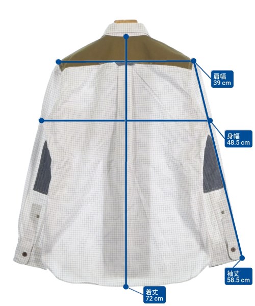 JUNYA WATANABE MAN（ジュンヤワタナベマン）カジュアルシャツ 白 サイズ:XS メンズ/2200654998038