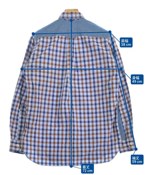 JUNYA WATANABE MAN（ジュンヤワタナベマン）カジュアルシャツ 青 サイズ:XS メンズ/2200654998137