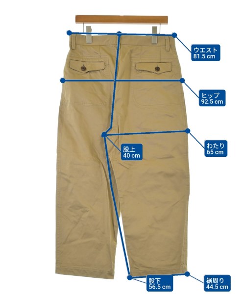 JUNYA WATANABE MAN（ジュンヤワタナベマン）クロップドパンツ ベージュ サイズ:S メンズ/2200662112068