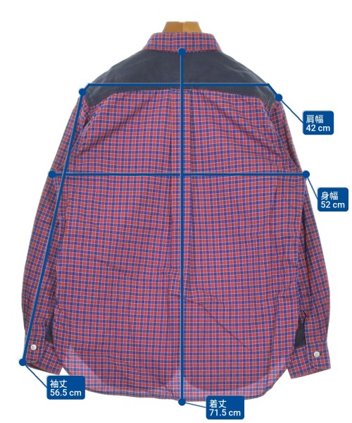 JUNYA WATANABE MAN（ジュンヤワタナベマン）カジュアルシャツ 赤 サイズ:XS メンズ/2200638742022