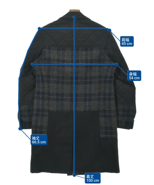 JUNYA WATANABE MAN（ジュンヤワタナベマン）チェスターコート 黒 サイズ:S メンズ/2200650658028