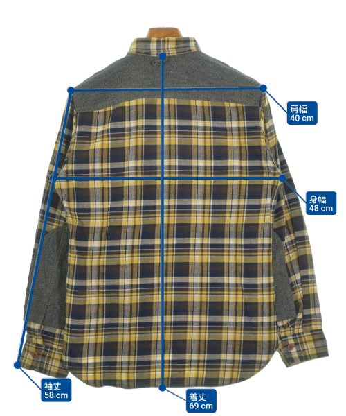 JUNYA WATANABE MAN（ジュンヤワタナベマン）カジュアルシャツ 黄 サイズ:S メンズ/2200646812052