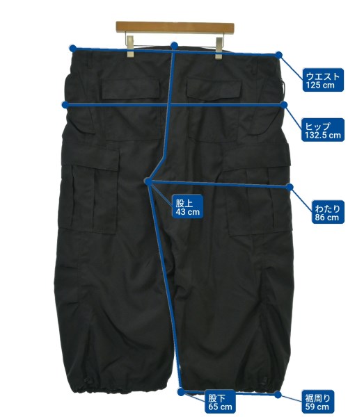 JUNYA WATANABE MAN（ジュンヤワタナベマン）カーゴパンツ 黒 サイズ:XL メンズ/2200708922255