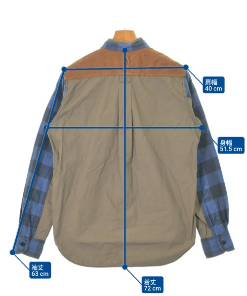 JUNYA WATANABE MAN（ジュンヤワタナベマン）カジュアルシャツ 青 サイズ:S メンズ/2200662554028