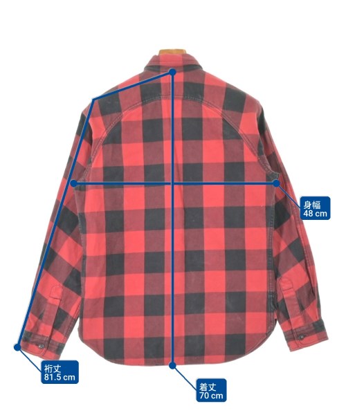 JUNYA WATANABE MAN（ジュンヤワタナベマン）カジュアルシャツ 赤 サイズ:S メンズ/2200662554035