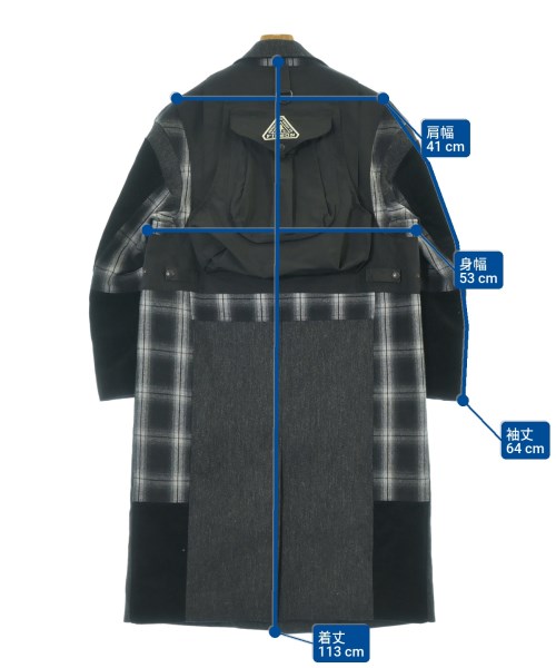 JUNYA WATANABE MAN（ジュンヤワタナベマン）チェスターコート グレー サイズ:XS メンズ/2200661962015