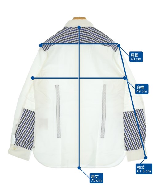 JUNYA WATANABE MAN（ジュンヤワタナベマン）カジュアルシャツ 白 サイズ:M メンズ/2200660891125