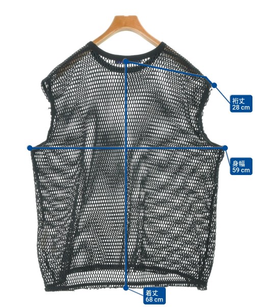 JUNYA WATANABE MAN（ジュンヤワタナベマン）タンクトップ 黒 サイズ:L メンズ/2200665956072