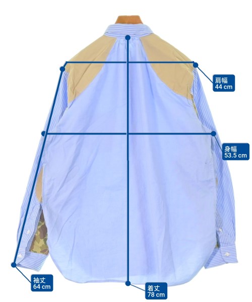 JUNYA WATANABE MAN（ジュンヤワタナベマン）カジュアルシャツ 青 サイズ:L メンズ/2200665956140