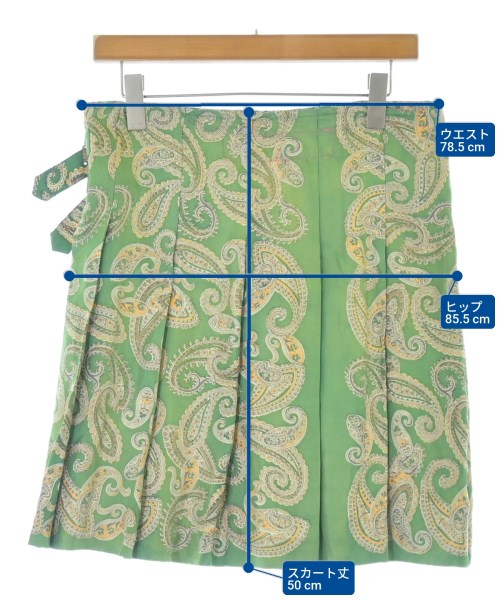 JUNYA WATANABE MAN（ジュンヤワタナベマン）ミニスカート 緑 サイズ:M レディース/2200667118027