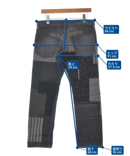 JUNYA WATANABE MAN（ジュンヤワタナベマン）デニムパンツ 黒 サイズ:M メンズ/2200669368048