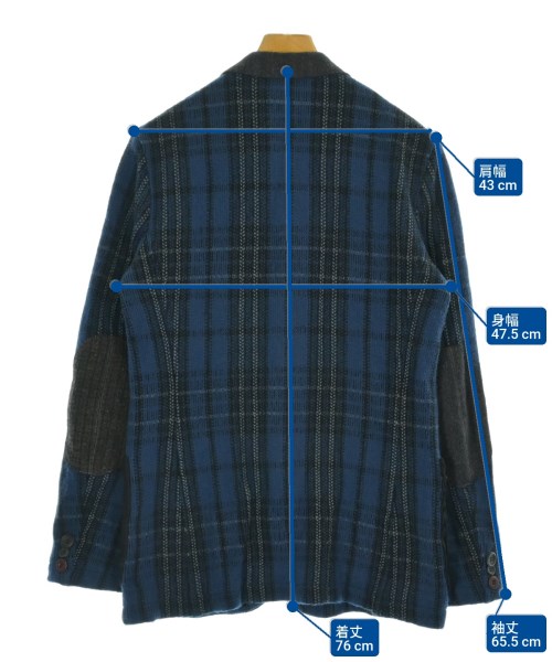 JUNYA WATANABE MAN（ジュンヤワタナベマン）カジュアルジャケット 青 サイズ:S メンズ/2200672407062