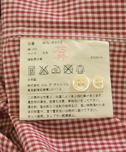 JUNYA WATANABE MAN（ジュンヤワタナベマン）カジュアルシャツ 赤 サイズ:XS メンズ/2200729708043