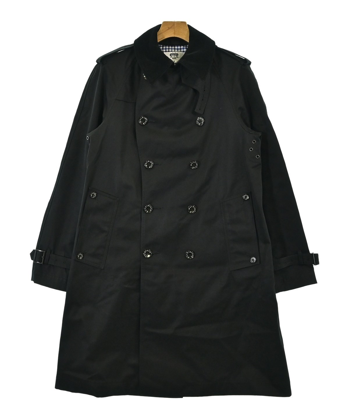 JUNYA WATANABE MAN トレンチコート JUNYA WATANABE MAN（ジュンヤワタナベマン）トレンチコート 黒 サイズ