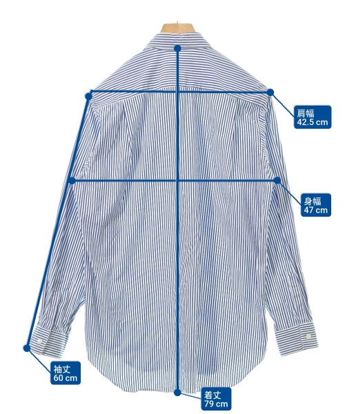 PLAY COMME des GARCONS（プレイコムデギャルソン）カジュアルシャツ 青 サイズ:M メンズ/2200634551062