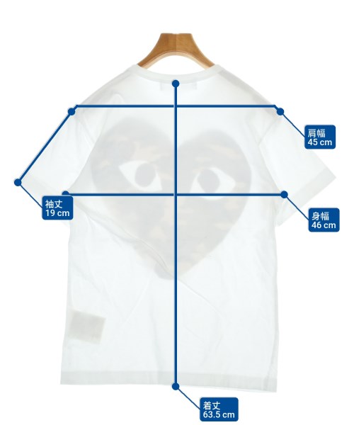 PLAY COMME des GARCONS（プレイコムデギャルソン）Tシャツ・カットソー 白 サイズ:M メンズ/2200626920142