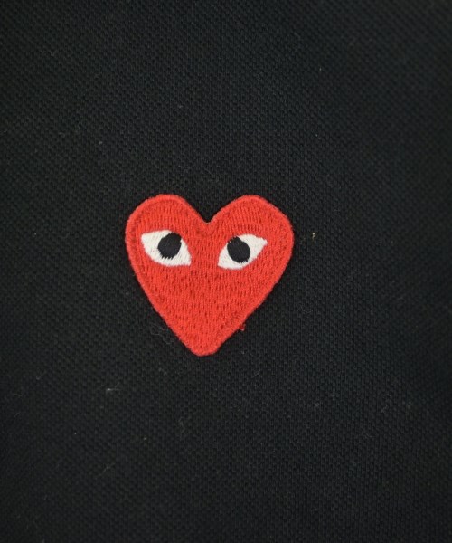 PLAY COMME des GARCONS（プレイコムデギャルソン）ポロシャツ 黒 サイズ:L レディース/2200636548060