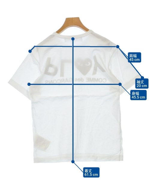 PLAY COMME des GARCONS（プレイコムデギャルソン）Tシャツ・カットソー 白 サイズ:M レディース/2200635076069