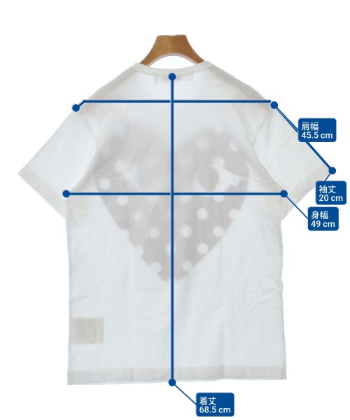 PLAY COMME des GARCONS（プレイコムデギャルソン）Tシャツ・カットソー 白 サイズ:L メンズ/2200638197044