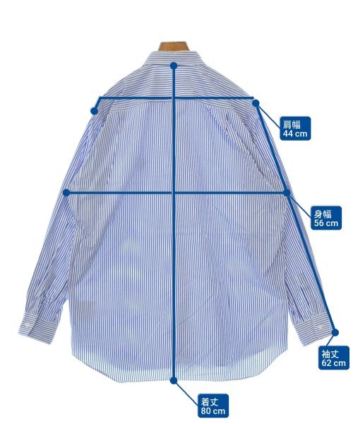PLAY COMME des GARCONS（プレイコムデギャルソン）カジュアルシャツ 青 サイズ:L レディース/2200640650254