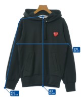 PLAY COMME des GARCONS（プレイコムデギャルソン）パーカー 黒 サイズ:S レディース/2200640759018