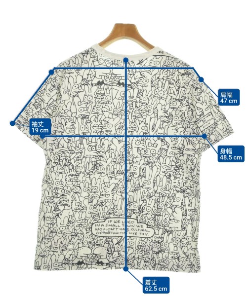 PLAY COMME des GARCONS（プレイコムデギャルソン）Tシャツ・カットソー 白 サイズ:L メンズ/2200642308030