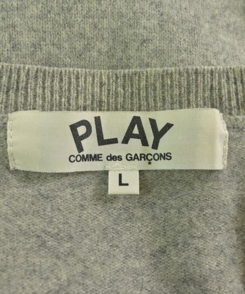 PLAY COMME des GARCONS（プレイコムデギャルソン）カーディガン グレー サイズ:L レディース/2200639522104