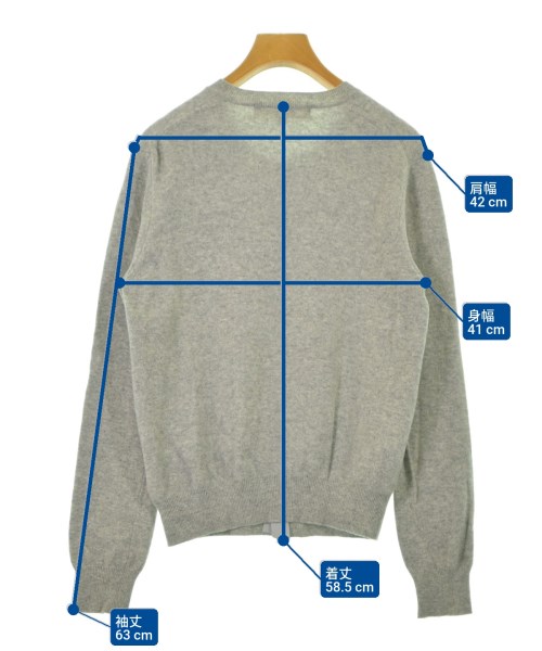 PLAY COMME des GARCONS（プレイコムデギャルソン）カーディガン グレー サイズ:L レディース/2200639522104