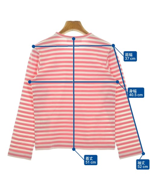 PLAY COMME des GARCONS（プレイコムデギャルソン）Tシャツ・カットソー ピンク サイズ:S レディース/2200644087032