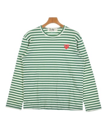 零*️様 PLAY COMME des GARÇONS Mサイズ Tシャツ　緑ハ Green PLAY コムデギャルソン Tシャツ 白（黒目