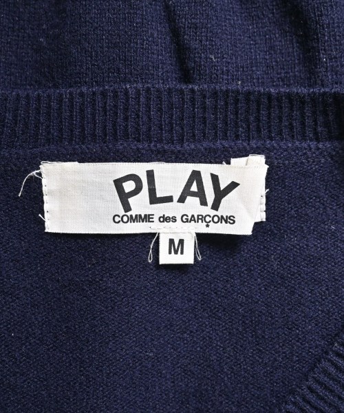PLAY COMME des GARCONS（プレイコムデギャルソン）カーディガン 紺 サイズ:M レディース/2200621604030