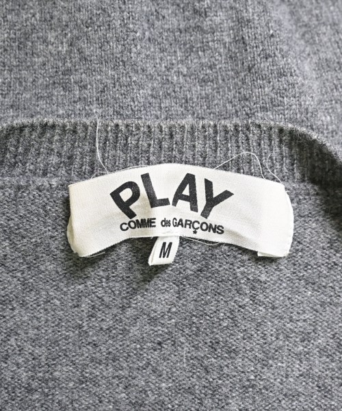 PLAY COMME des GARCONS（プレイコムデギャルソン）カーディガン グレー サイズ:M レディース/2200621604047
