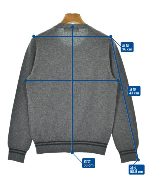 PLAY COMME des GARCONS（プレイコムデギャルソン）カーディガン グレー サイズ:M レディース/2200621604047